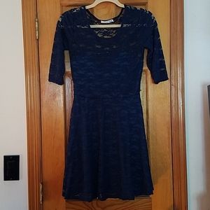 4/$20 S Blue Lace Dress